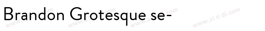 Brandon Grotesque se字体转换